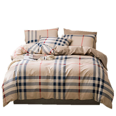 4 piezas de patrón sólido 100% puro francés suave duradero de lino ropa de cama y edredones