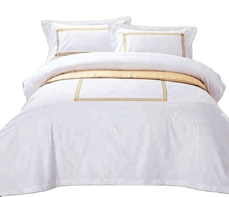 Poly Cotton Hotel Comfort Sheet Quilt Cover Cushion Set para 2,2m 7 pies de la cama