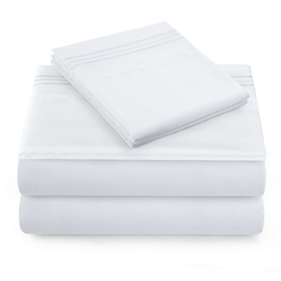 Cama más barata 200TC 100% poliéster microfibra tres líneas de bordado conjunto de Xinpai