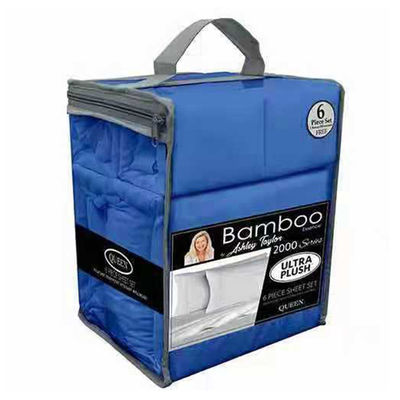 100% de poliéster de tejido sólido de microfibra ropa de cama conjunto de 4 o 6 piezas de sábanas de cama plana lavable