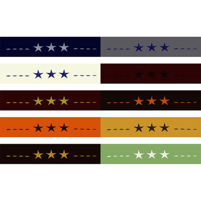 Western Peak 6pcs de bordado de la hoja de la estrella de juego lavable en lavadora 100% poliéster