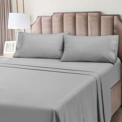 Transforma tu habitación de los niños en un refugio acogedor con 4 PCS 3 líneas de bordado de sábanas de cama