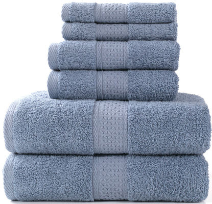 Toallas de algodón muy absorbentes y suaves de punto 3pcs para sus necesidades de baño