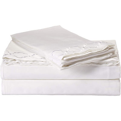 Super suave microfibra bordado sábanas de dormitorio conjunto tamaño completo 4pcs Refrigeración y transpirable