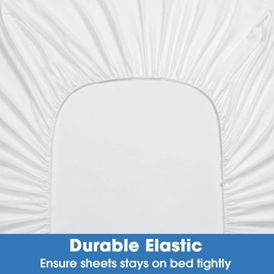 Super suave microfibra bordado sábanas de dormitorio conjunto tamaño completo 4pcs Refrigeración y transpirable