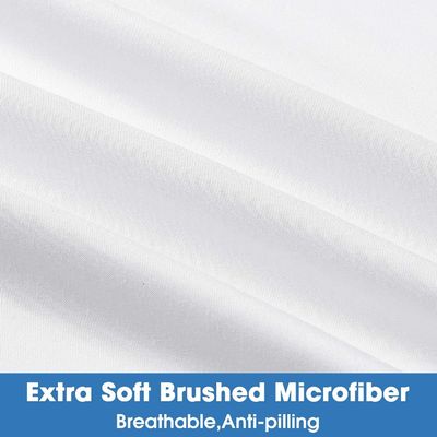 Super suave microfibra bordado sábanas de dormitorio conjunto tamaño completo 4pcs Refrigeración y transpirable