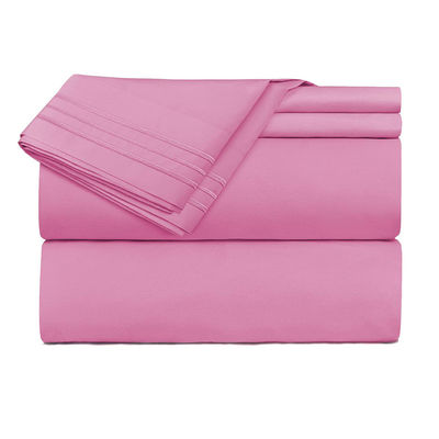 Cuenta de tejido de 40 tres líneas bordado hotel de lujo sábana sábana de cama 4pcs