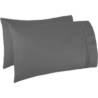 4pcs tres líneas bordado hotel mantel de cama 100% poliéster