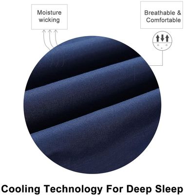 Consigue un sueño tranquilo con 4 PCS de hojas de microfibra cepillada con bordados de 3 líneas