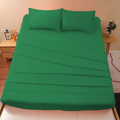 Embroidery Two Lines Sheet Set 4pcs para los EE.UU. 100% de poliéster de fibra microfibra
