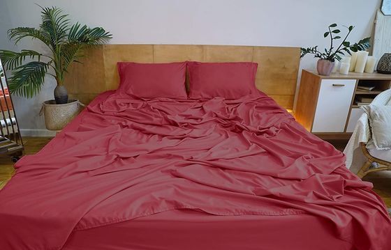 XINPAI Microfibra tres líneas de bordado de masaje sábanas de cama conjunto para sábanas planas