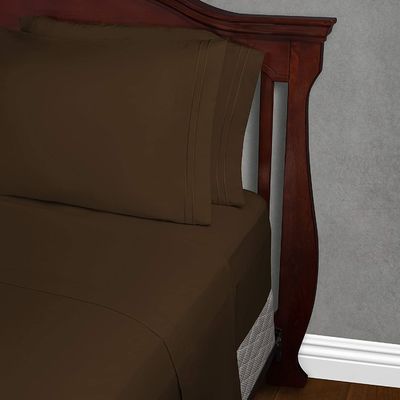 Lámina de cama de microfibra de patrón sólido conjunto 133 * 60 densidad de tela
