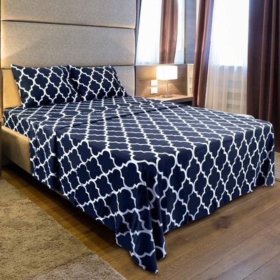 80gm 100% de poliéster de microfibra 4PCS Prensa portátil de cama con hojas sin relleno