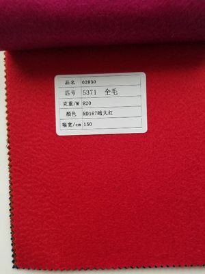 Tejido de traje de mezcla de lana de 90% caliente y duradero para abrigo de otoño e invierno Material de peso 870 g/m