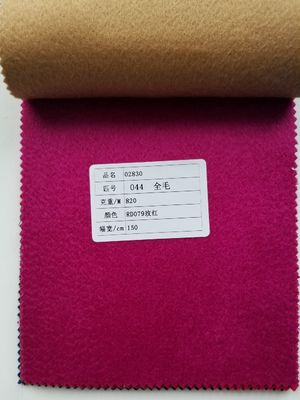 Tejido de traje de mezcla de lana de 90% caliente y duradero para abrigo de otoño e invierno Material de peso 870 g/m