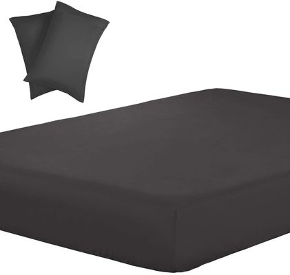 133 * 60 Densidad de tejido 3 piezas de hojas ajustadas para colchones profundos de 20 pulgadas 2 fundas de almohada