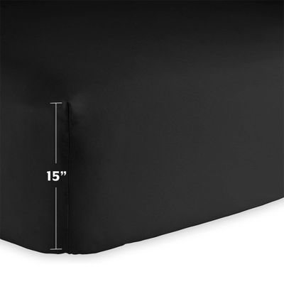Ultra suave de bolsillo profundo de fondo de la sábana de la habitación de espacio de la habitación de la tela de la densidad 133 * 60