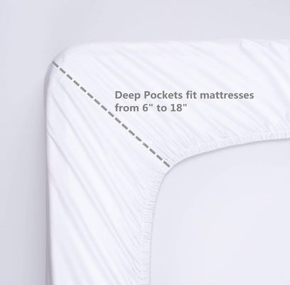 3pcs de lujo más suave 1500 cuentas de hilos egipcio sábanas de cama para la ropa de hospital