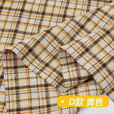 Tejido de lana con patrón de verificación italiano para pantalones de alta calidad de otoño e invierno