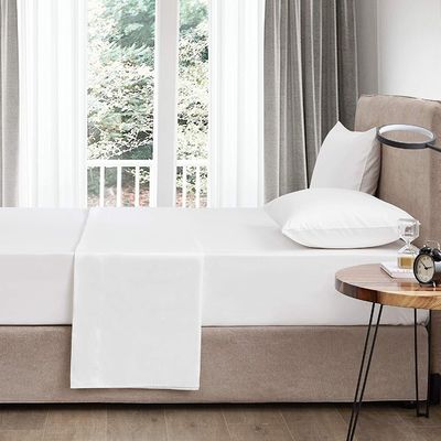 4 piezas 100% de algodón lujoso suave respirable de bolsillo profundo sábanas de cama con portable