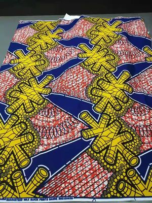 135gm Tejido de cera real Impresiones de cera africana Resistente al agua y para ropa de moda
