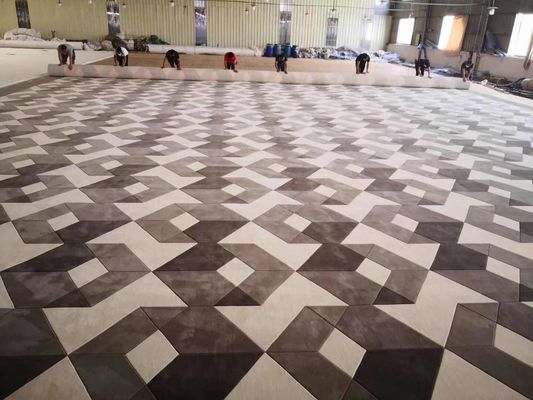Alfombra de lana y seda de forma personalizada y de temporada 100% hecha a mano para el salón