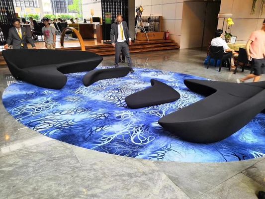 Alfombra de lana y seda de forma personalizada y de temporada 100% hecha a mano para el salón