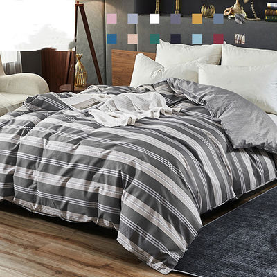 Set de ropa de cama de algodón transpirable y duradero con diseño impreso moderno para un sueño cómodo