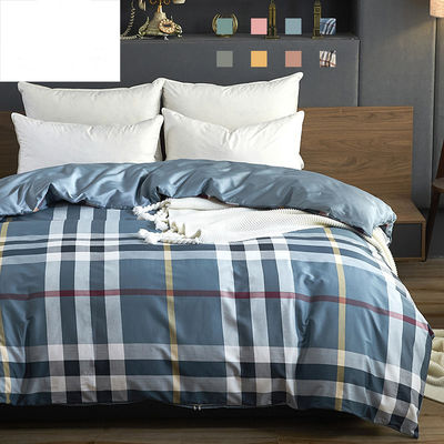 Set de ropa de cama de algodón transpirable y duradero con diseño impreso moderno para un sueño cómodo