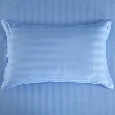 Sillones de ropa de cama de hospital de algodón 100% de color azul y blanco con rayas