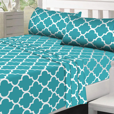 Cuarto de cama de lujo personalizado de diseño personalizado con 300 hilos