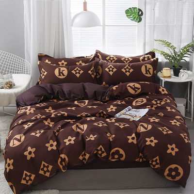 Set de ropa de cama africana para el dormitorio con 300tc de recuento de hilos e impresión de patrones de hojas personalizados