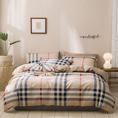 4 piezas de patrón sólido 100% puro francés suave duradero de lino ropa de cama y edredones