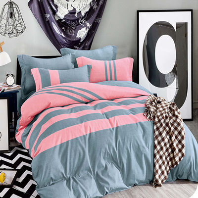 Confección personalizada de ropa de cama con rayas de hilo teñido de placas Confección personalizada de almohadillas Sí