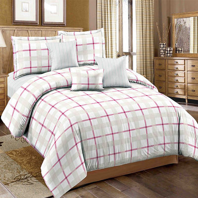 Confección personalizada de ropa de cama con rayas de hilo teñido de placas Confección personalizada de almohadillas Sí