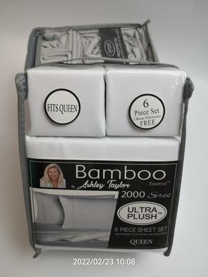 Compuesto de ropa de cama de bambú hipoalergénico de 6 piezas para el dormitorio en estilo europeo y estadounidense