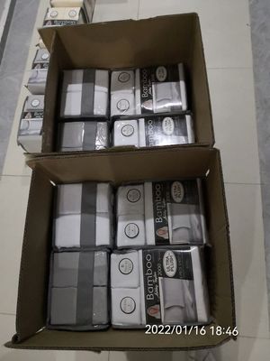Compuesto de ropa de cama de bambú hipoalergénico de 6 piezas para el dormitorio en estilo europeo y estadounidense