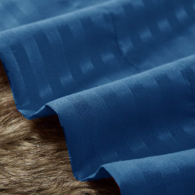 Satin Stripe 90GSM Microfibra Extra Blanda Seti de Sábanas de lujo 3pcs 4pcs Navy Pocket Profundo
