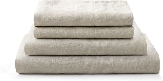 Gran tamaño de piedra Lavado de ropa de cama francesa Set de 4 100% de lino puro estilo europeo