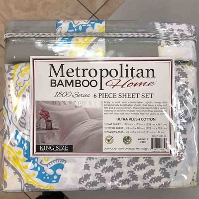 6pcs 1800 densidad de tejido 1,5-2 kg de microfibra de poliéster de cama de hojas de ropa
