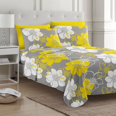 Flower Design Set de sábanas de cama para camas de 1,5 m y 5 pies La adición perfecta a su hogar