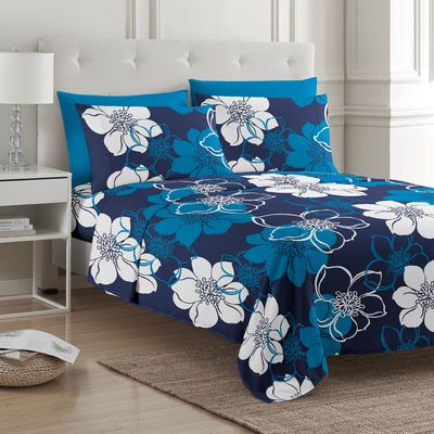 Flower Design Set de sábanas de cama para camas de 1,5 m y 5 pies La adición perfecta a su hogar