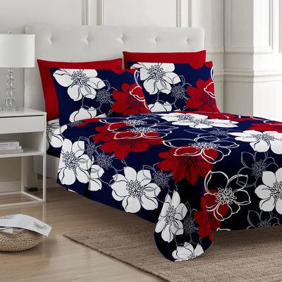 Flower Design Set de sábanas de cama para camas de 1,5 m y 5 pies La adición perfecta a su hogar
