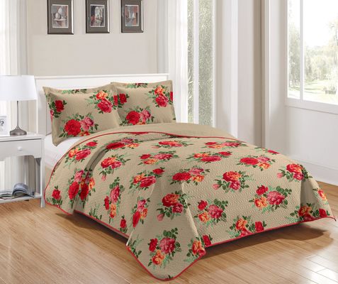 80gm 100% de poliéster tejido de microfibra Seti de sábanas de cama 6pcs con diseño personalizado