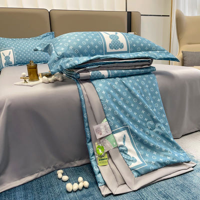 Conjunto de ropa de cama de bambú de lujo para dormir cómodamente