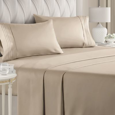 Extra suave tejido de hotel de lujo sábanas de cama 1,5-2 Kg bolsillos profundos refrigeración transpirable