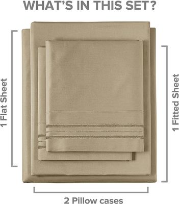 Extra suave tejido de hotel de lujo sábanas de cama 1,5-2 Kg bolsillos profundos refrigeración transpirable