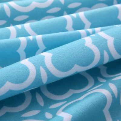 Conjunto de hojas de flanela de microfibra personalizado - Colección de ropa de cama de lujo impresa de 4 piezas para hotel