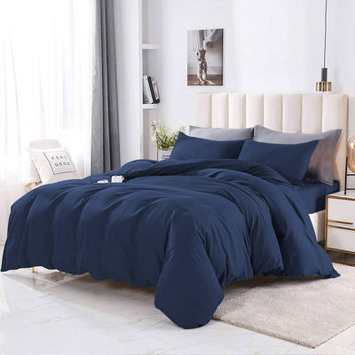 Conjunto de ropa de cama para hoteles de fibra microfibra de tamaño real en Reador para hoteles