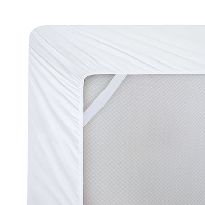 Polí algodón 300tc Hotel Blanco bordado Sábana de cama Sábana de cojín Set de almohada